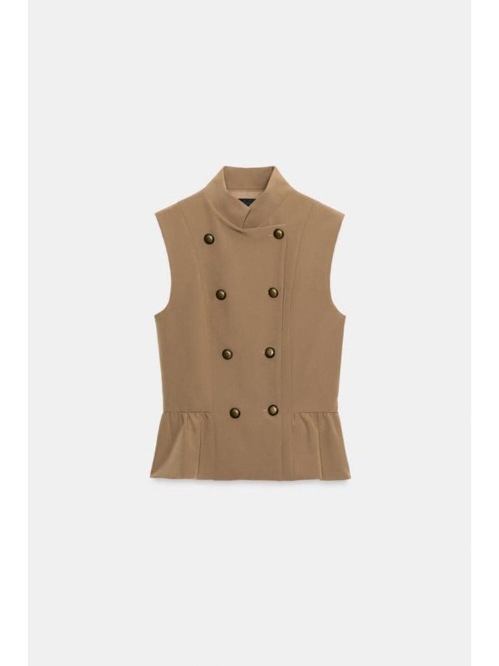 ZARA BUTTONED PEPLUM VEST TOP 7709/333/731